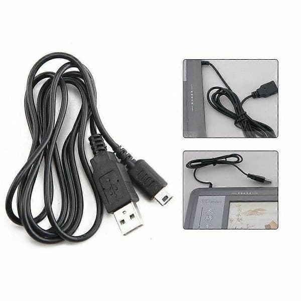 Sort USB strøm-/opladerkabel til Nintendo DS Lite en-storlek svart