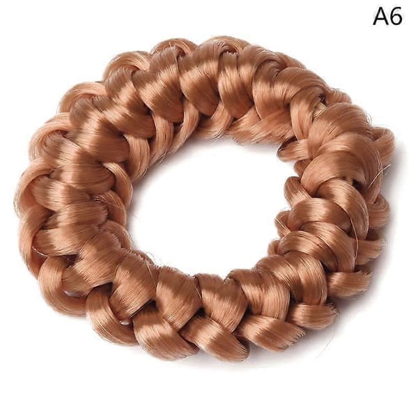 Peruk Hästsvans Pannband Elastisk Vävning Fläta Hårslingor Gummiband Hårstyling Fixator Stylingverktyg Håraccessoarer A6