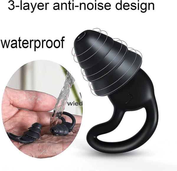 Ørepropper til søvn, støjreducerende ørepropper i silikone, bløde vandtætte ørepropper, høreværn, til snorken, rejser
