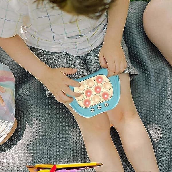 Push Bubble sensoriske leker, sensoriske Fidget bobleleker, lysende modusspill, stressavlastning, utfordringer, pedagogiske spill, barnegaver