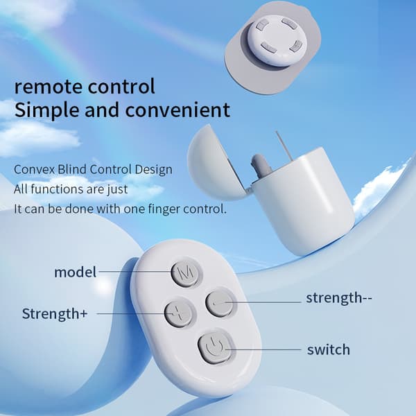 Remote Control Portable Massage Patch for Neck, Back, Waist, and Legs - Mini Massager