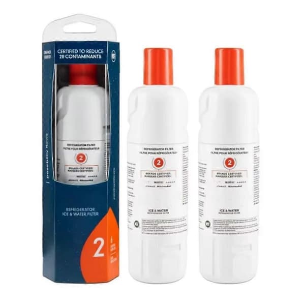 EDR2RXD1 Ersätter everydrop by Whirlpool Is- och Vattenkylskåpsfilter 2, Element W10413645A WRF989SDAB 2pcs