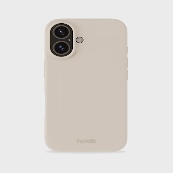 holdit iPhone 16 Mobilskall Silikon Lys Beige 48