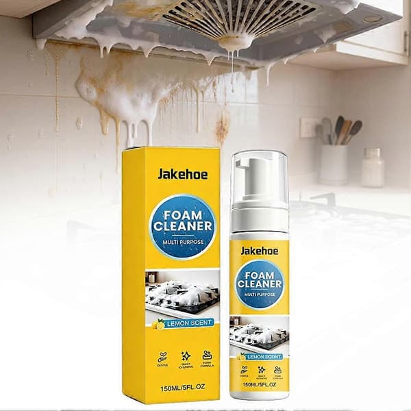 Multifunksjonell skumrens spray kraftig formel sitronduft Yellow 3pcs