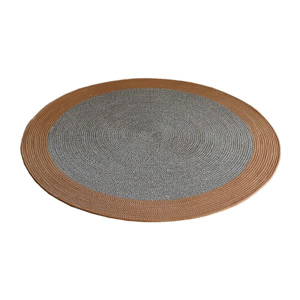 Handvävd matta Handvävd matta Rustik Boho Present Modernt golv för barnkammare Round 100cmx100cm