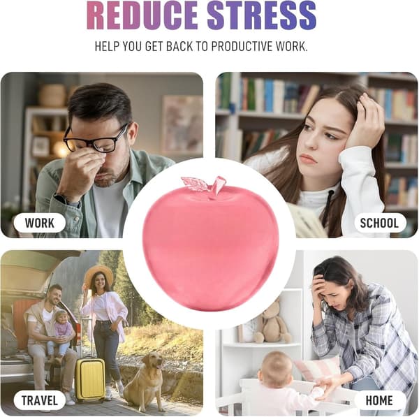 Apple Squishy Stressbold, Sød Apple Squishy Fidget Legetøj Sensorisk Blødt Stressaflastende Legetøj Angst Sensorisk Legetøj Indendørs Udendørs