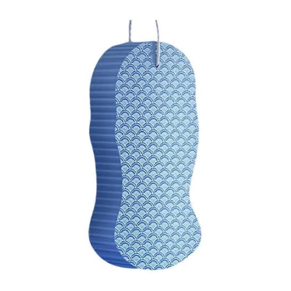 Badesvamp - Eksfolierende Ergonomisk Grep Multifunksjonell - Dusjskrubb Blue