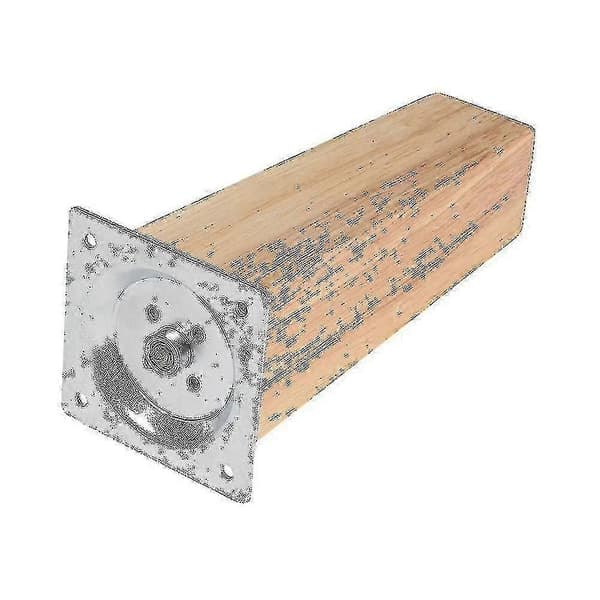 sett med 4 firkantede møbelben i eik 16cm