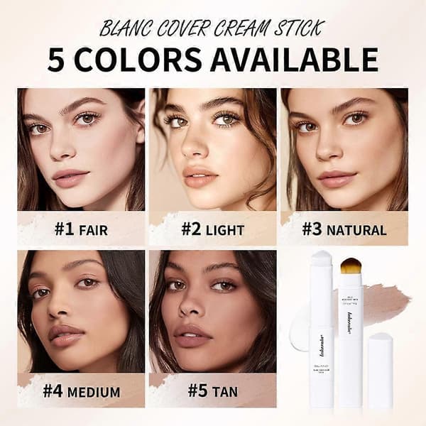 Lakerain Farveskiftende Foundation Stick - Dobbeltendet, 13g 5tan