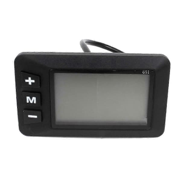 Display til G51 Elcykel Controller Vandtæt 5Pin LCD Svart
