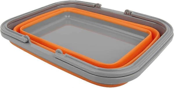 1 st hopfällbar diskho med 8,5 L tvättbalja för diskning, camping, vandring och hemmet