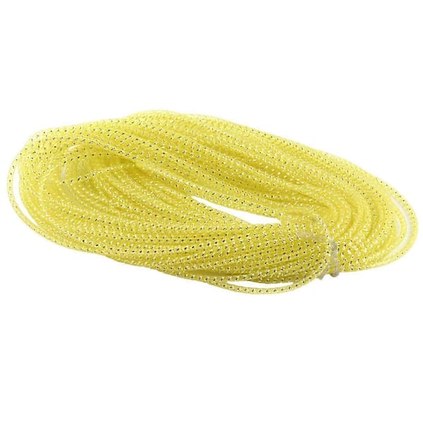 100 cm elastisk nettingrør for hatteproduksjon, tilbehør til vintage kysehatter, sløyfer, håndlagde tilbehør, bindebånd gul silvertråd