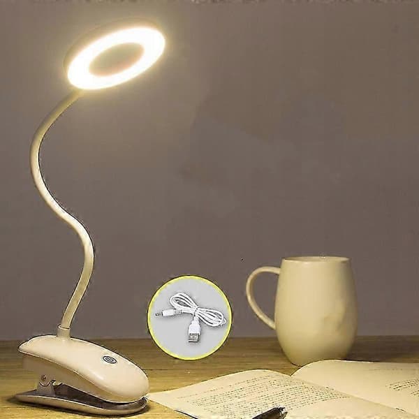 Bordlampe Øjenbeskyttelse Led Folde Boglys Studentlys Charging warm Light