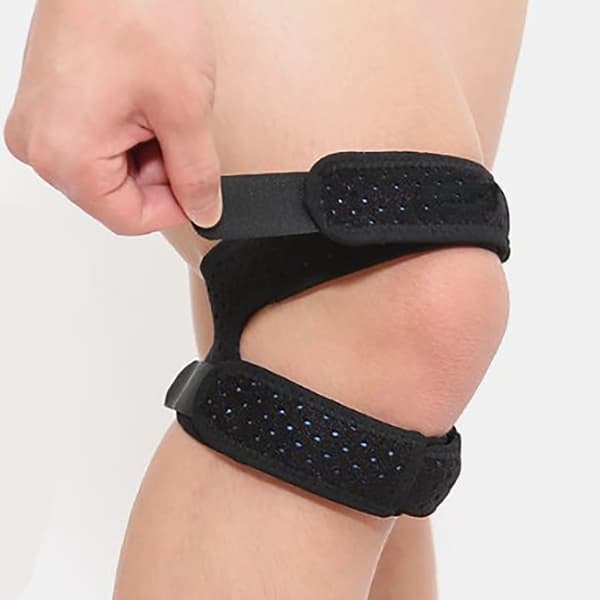 Knee Support Strap 2 Pcs Patella X Shape Double Fixation Breathable Comfortable Tendon Band
