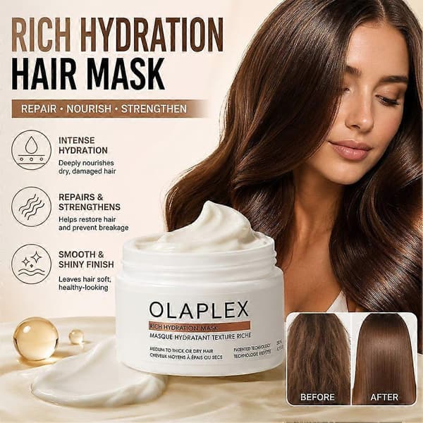 200 ml OLAPLEX Rich Hydration-mask – Närande och lugnande hår 1st 200ml