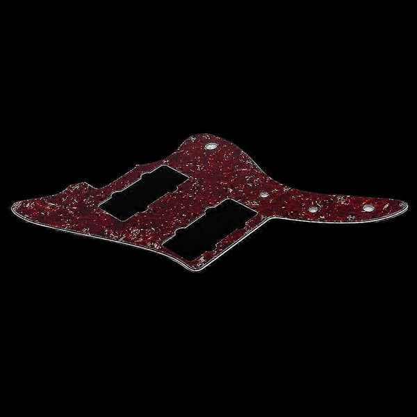 Plektrumskydd kompatibelt med Jazzmaster PAF-gitarr utan rytmkontroll Red