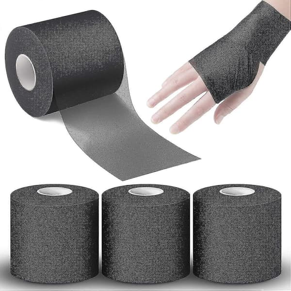3-pack atletisk förlindningstejp - mjuk, svettresistent, 7 cm x 27,4 m