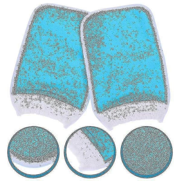 2st Rub Mud Dekontaminering Växtfiber Förtjockande Skrubbhanddukar Badhandskar