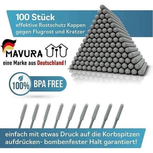 Universal Protective Cap for Dishwashers - DIVERSE - MAVURA - Grey - 100-pack