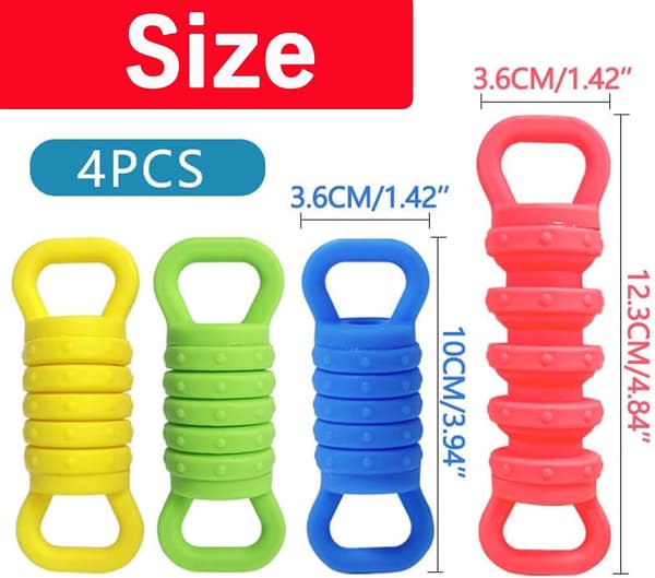 Fidget-remskiver sæt med 4, holdbare lydløse silikone-skrivebordsfidget-legetøj til sanselegetøj til voksne børn, fingerfidget-gadgets til kontor- og hjemmebrug (4 stk.)