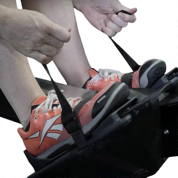 Reservfotremmar för roddmaskin Concept 2 Rower | 1- eller 2-pack svart: 2-pack