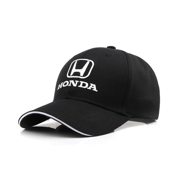 Honda Team Racing Visor Embroidered Baseball Cap Car Cap - Black