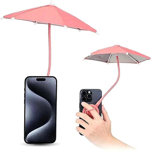 Magnetisk Telefonparaply - Mini Solskjermbeskytterstativ Pink