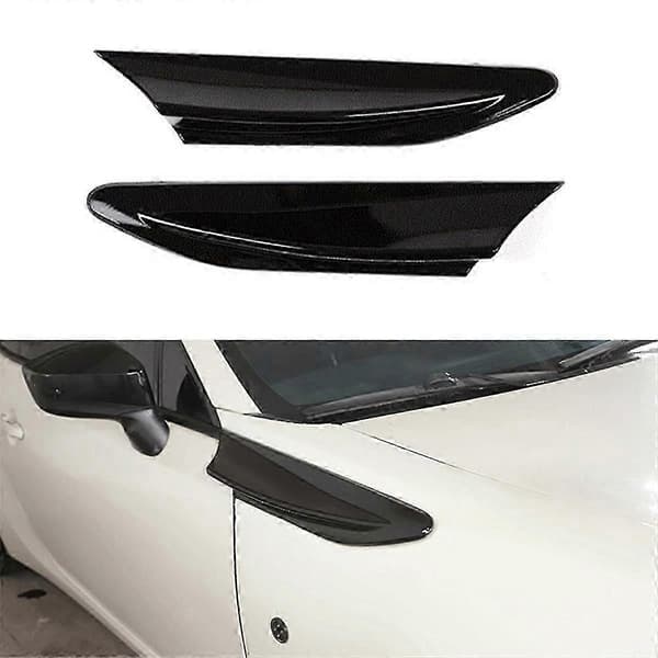 Bilsideblader Side Luftutløp Trimdeksler Bilutvendig Tilbehør kompatibel med 86 BRZ 2012-2020 Black
