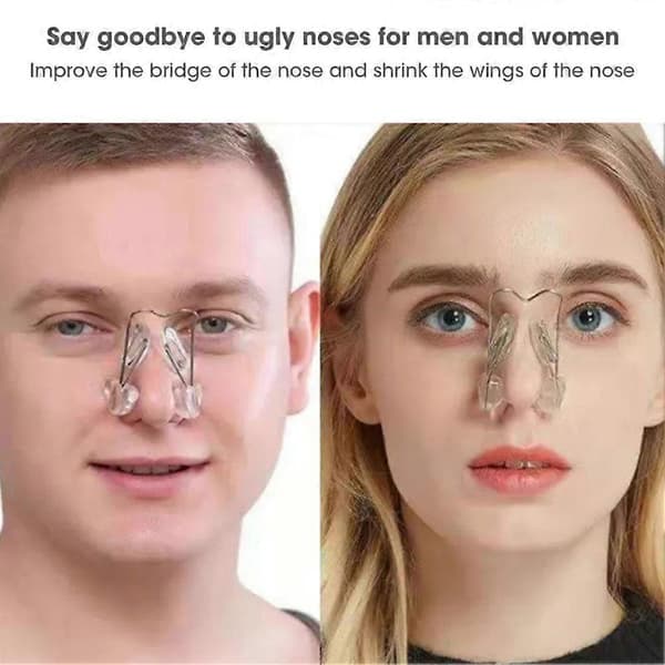 Neseløfterklips i myk silikon for oppløft og form Transparent single head