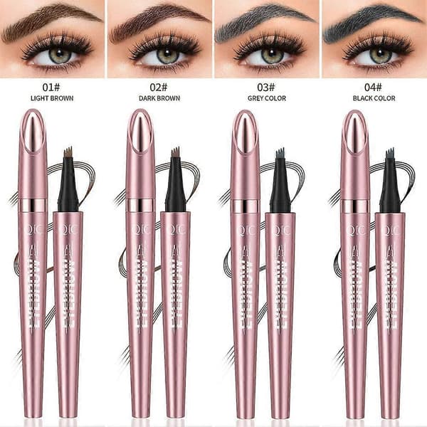 QIC 4-spids Microblading Øjenbryn Tattoo Pen 06#