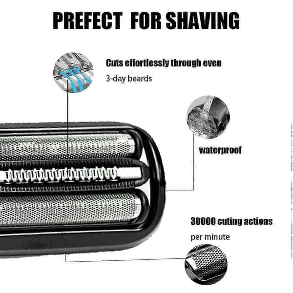 53B Series 5 Erstatningsbarberhode Kompatibelt med Braun S5 Erstatning