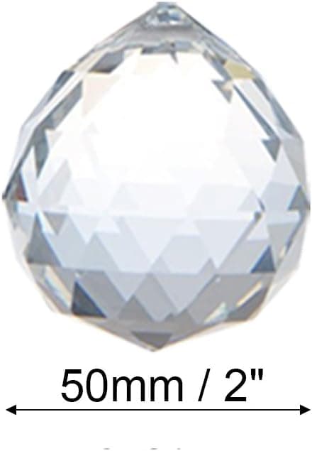 Klar stor glaskrystalkugle prisme regnbuemaker Feng Shui lampe