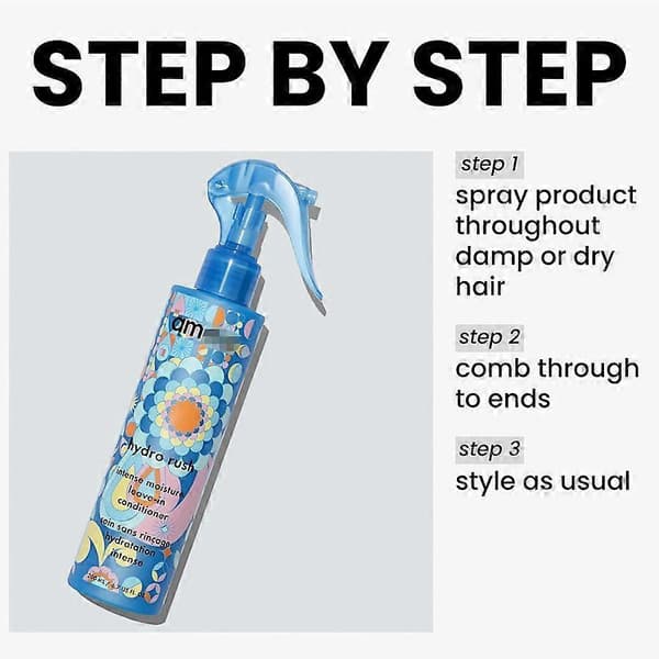 Hydro Rush leave-in conditioner 200ml, Blå