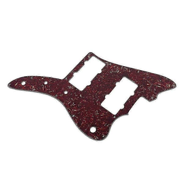 Plektrumskydd kompatibelt med Jazzmaster PAF-gitarr utan rytmkontroll Red