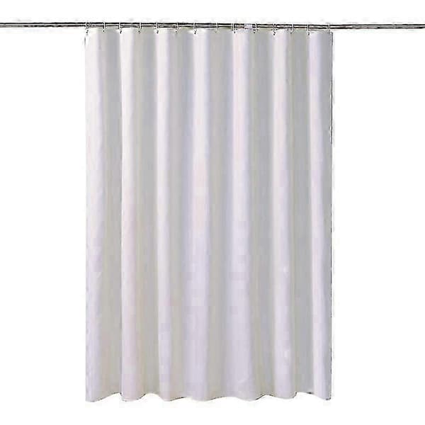 Dusjforheng 120x180 cm Hvit Vanntett Stoff Muggresistent