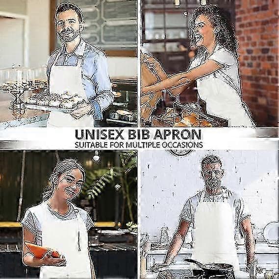 Utopia Kitchen 2-pack justerbart förkläde med 2 fickor 2025