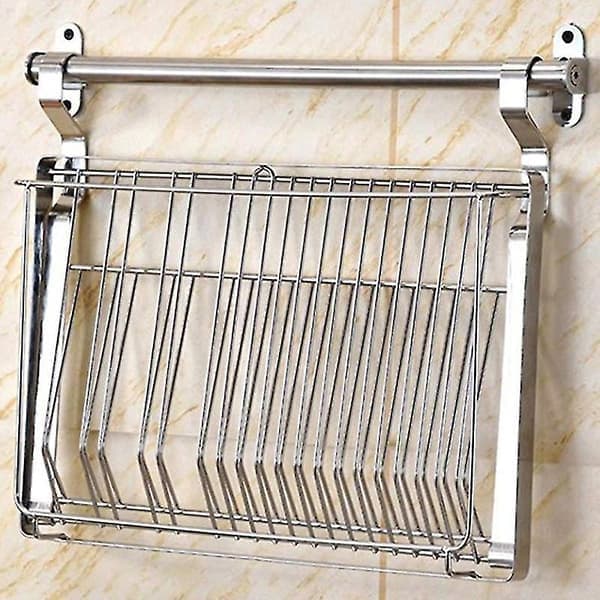 Foldable Dish Rack Dish Drainer with Drip Tray for Hanging Dish Rack Plate Storage Rack Dish