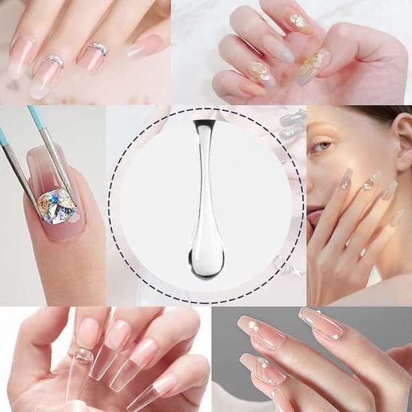 EELHOE Nagellim, Nagellappslim Förlängningslim Borrlim Dekorativt Förstärkningslim 3PCS