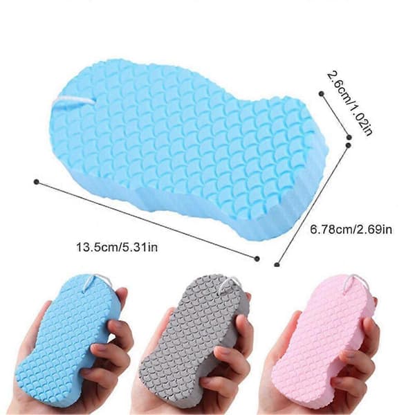 Badesvamp - Eksfolierende Ergonomisk Grep Multifunksjonell - Dusjskrubb Grey