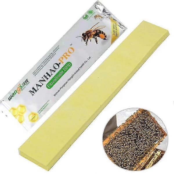 80x Biemidd Varroa Strip Pro Akaricid Birøkt Medisin Dreper Skadedyrkontroll