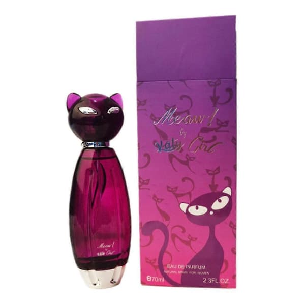 Meow! av Katy Cat Damparfym Eau de Parfum Lila Kattformad Flaska Present