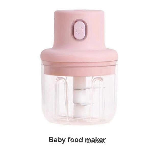 Mini elektrisk hvitløksmoser/blender for matlaging Rosa