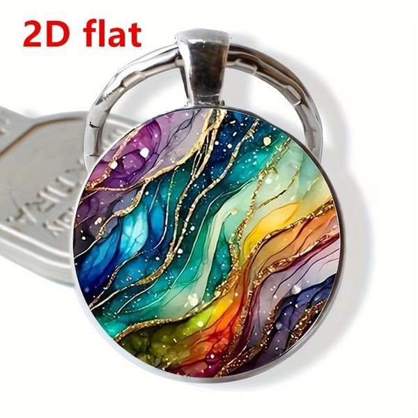 2D Flat Alloy Keychain - A Perfect Gift for Backpacks