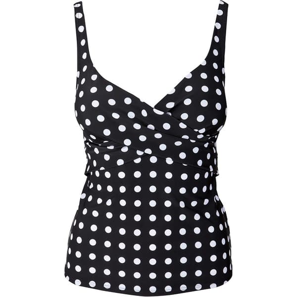 Dame Prikket Tankini Bikini Badedragt Sort black M