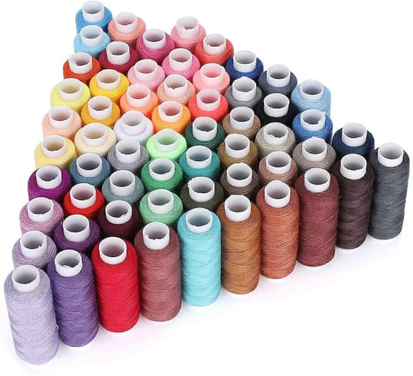 60 st DIY Sytrådsset, Trådar Polyester Sytrådar för Symaskin
