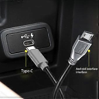 Micro USB–USB-C-latauskaapeli, 1 m pitkä