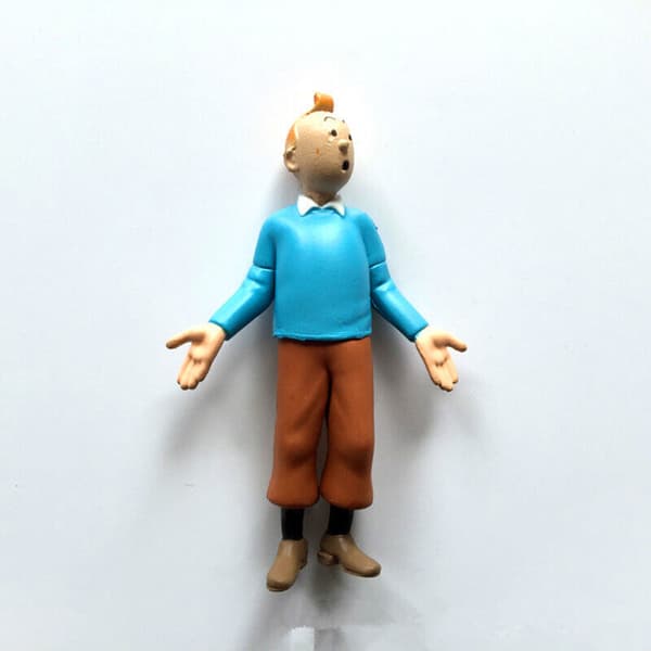 6 stk. Tintins eventyr Kaptajn Haddock levende figur til