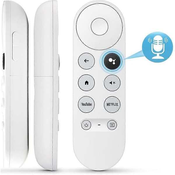Bluetooth stemmefjernkontroll for Google HD/4K Snow Streaming Stick G9N9N fjernkontroll