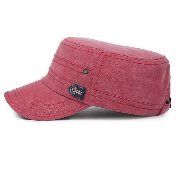 [NORTHWOOD] Solid Black Flat Top Cap til mænd kvinder Bone Military Hat Summer Sun Visor Dad Hat Gorras Trucker Cap coffee 56-60cm