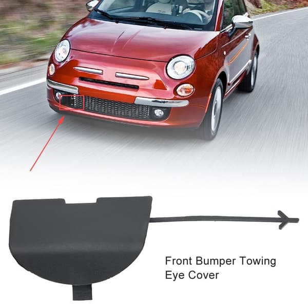 Fiat 500 2007 2015 Front Bumper Tow Hook Cover Repainted 735456794